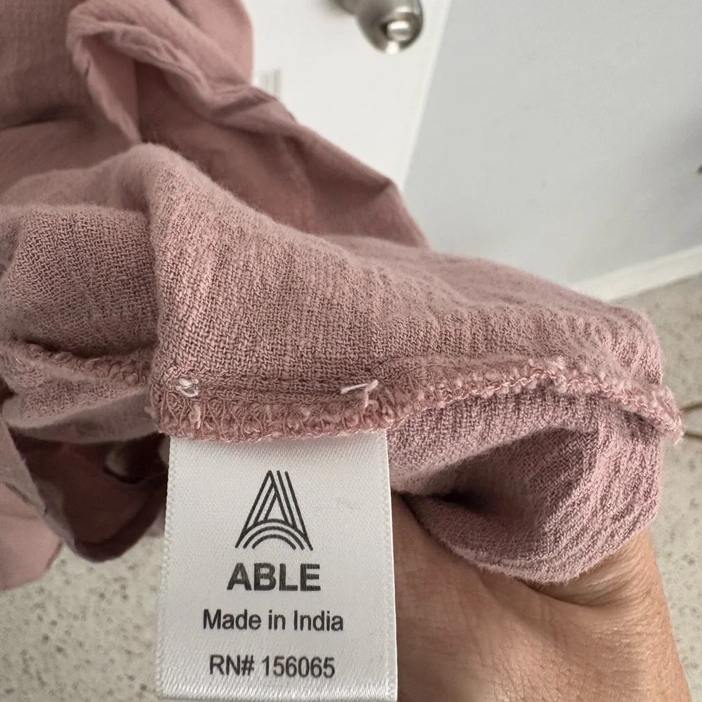 Able Cady Wrap Dress in Soft Rose Pink Size 1X - Picture 7 of 8